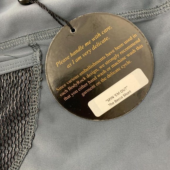 Body Rock Gray Small Sports Top and Shorts 2 piece Set NWT - Picture 8 of 9